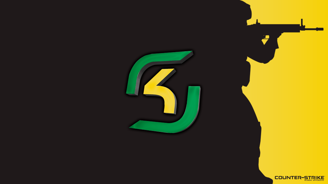 Black with logo - SK Gaming - Yellow