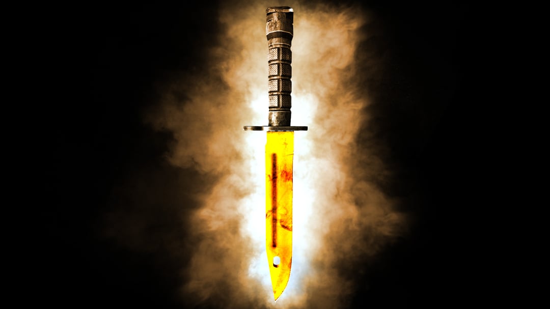 Bayonet Wallpaper - Gold