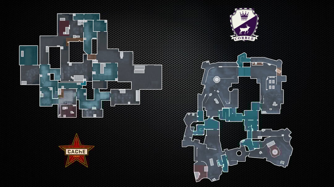 Cache & Cobble maps