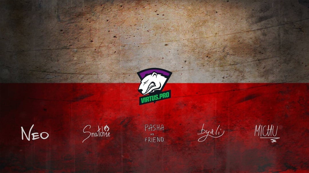 Virtus.Pro wallpaper with Autograpg by Ronofar