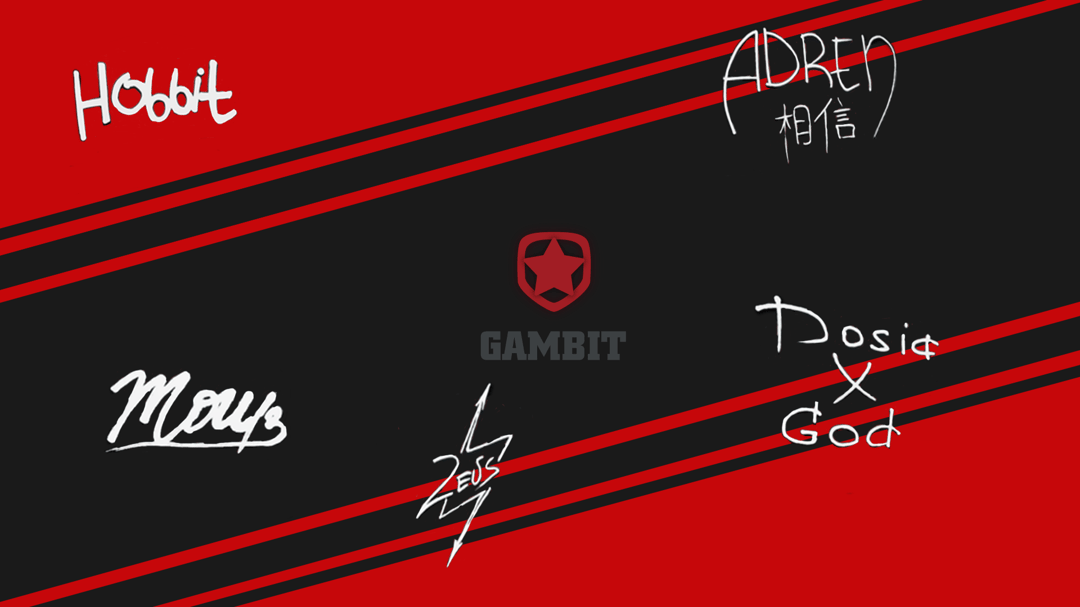 Gambit Gaming player autograph(off) by Ronofar