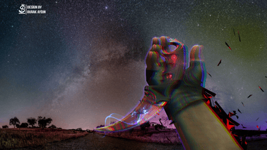 CS:GO Space Karambit - Wallpaper