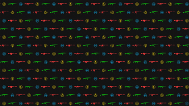 CSGO Ak-47 - M4a1 wallpaper pattern
