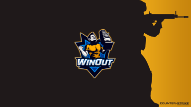 Black with logo - Winout - Orange